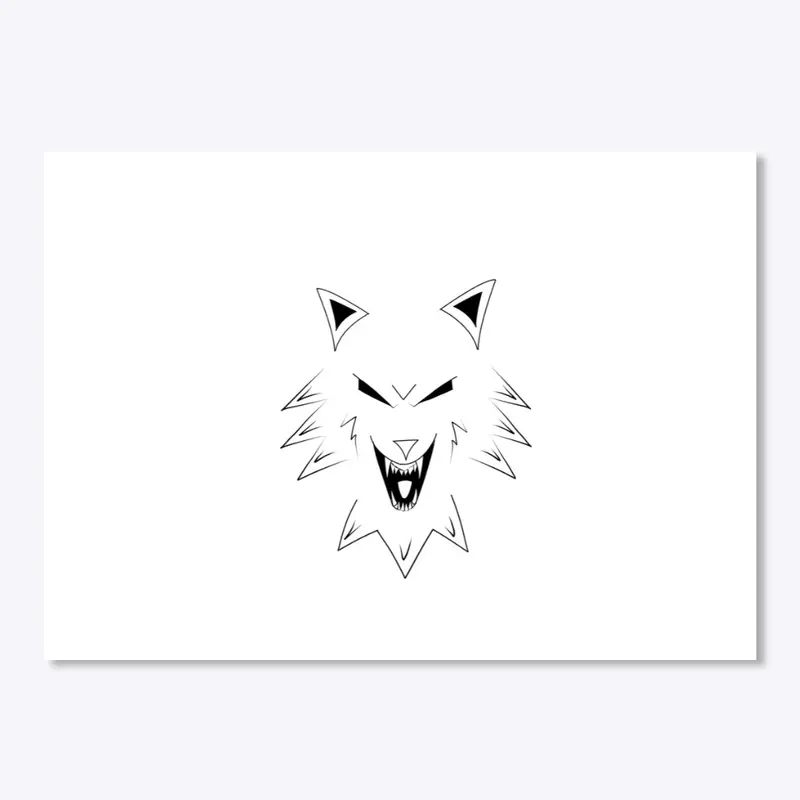 Vector Wolf Snarl