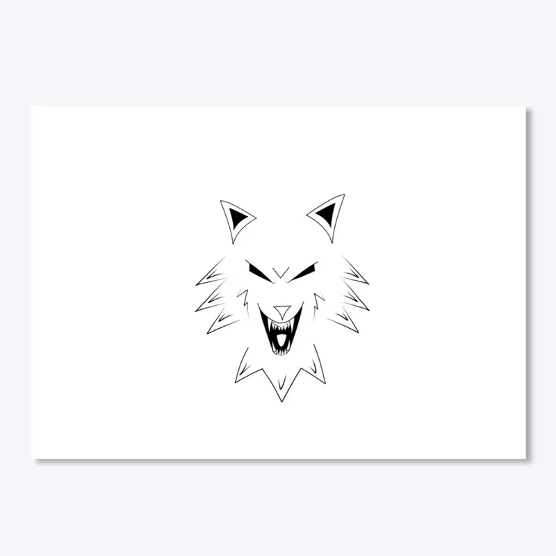 Vector Wolf Snarl